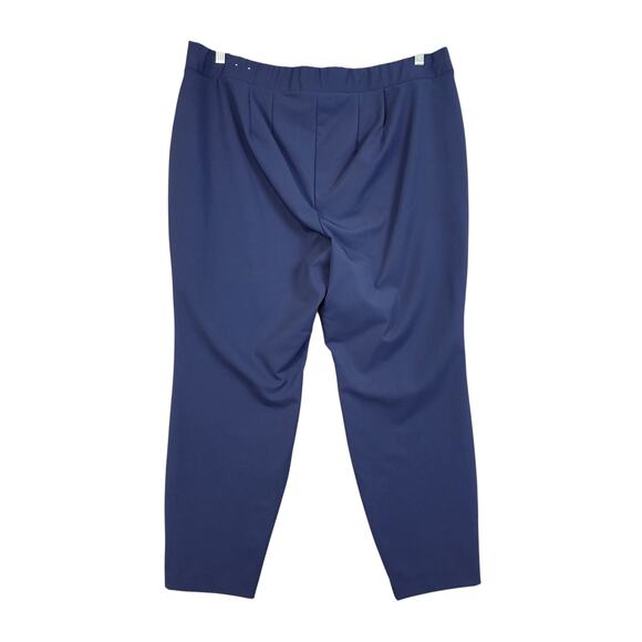 Lane Bryant Womens On The Go Slim Ankle Pant Plus Size 20 Navy Blue Mid Rise - Picture 5 of 13